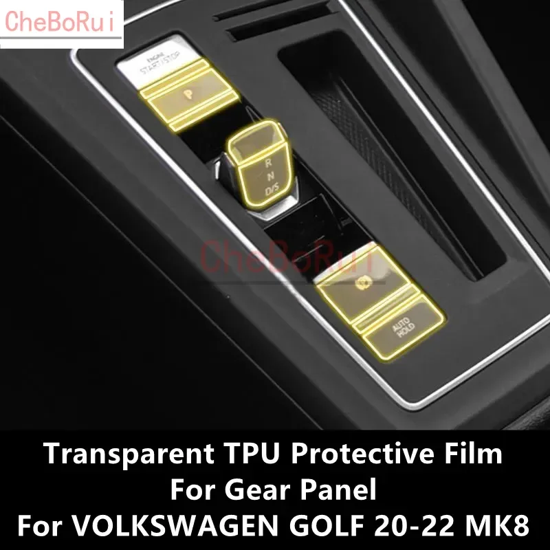 Для VOLKSWAGEN GOLF 20-22 MK8 панель передач прозрачная фотопленка для ремонта от царапин аксессуары для ремонта