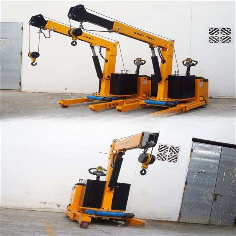 1 ton 2 tons counterweight single arm crane, lift