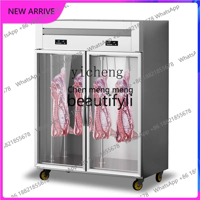 

Подвесной шкаф для мяса, коммерческая витрина для говядины, овцы и свинины, вертикальная холодильная морозильная камера, витрина для свежего мяса
