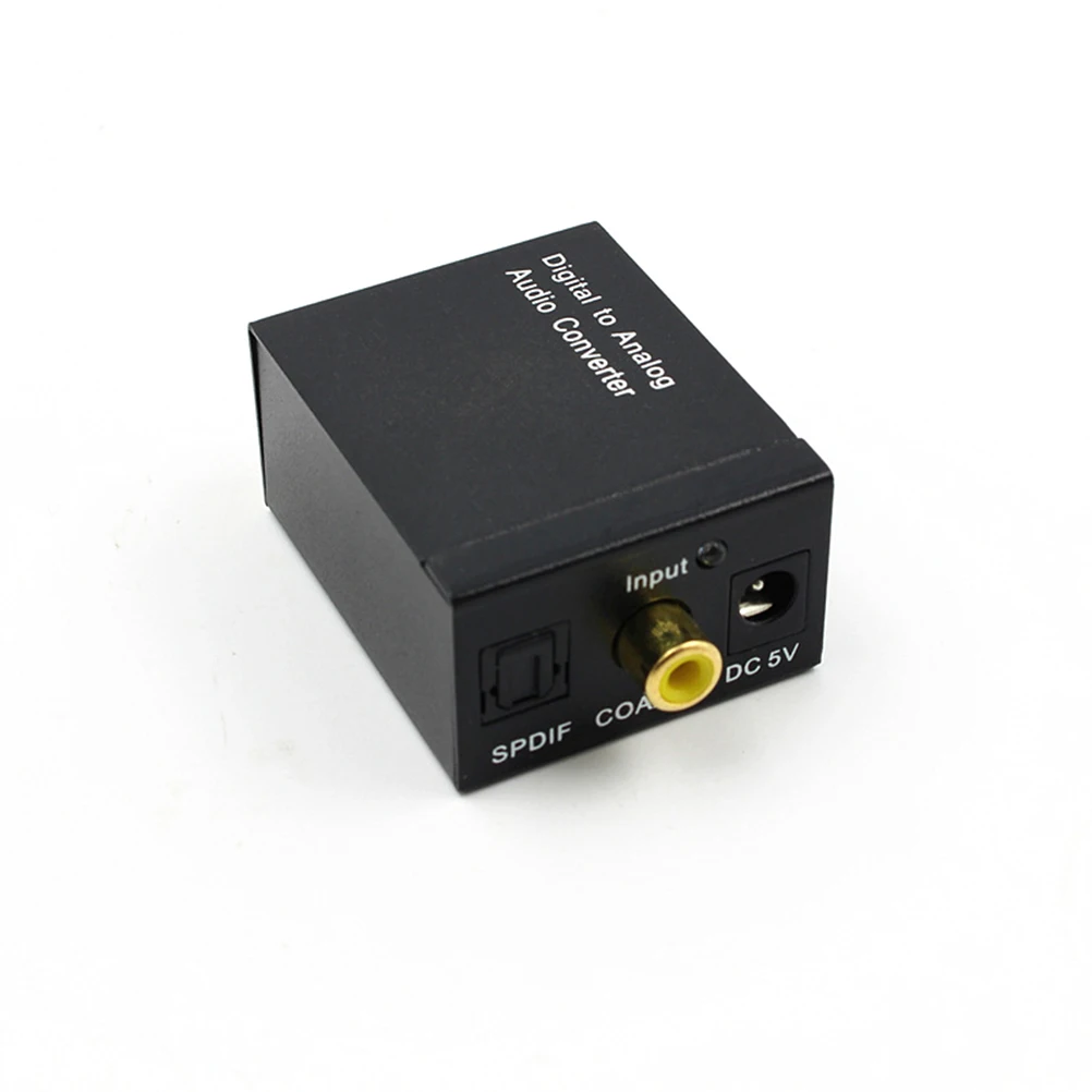 

Digital to Analog Audio Converter 3.5mm Jack Eu Plug 100-240V Supports 32 44.1 48 96khz Sampling Home Professional Audio Adapter