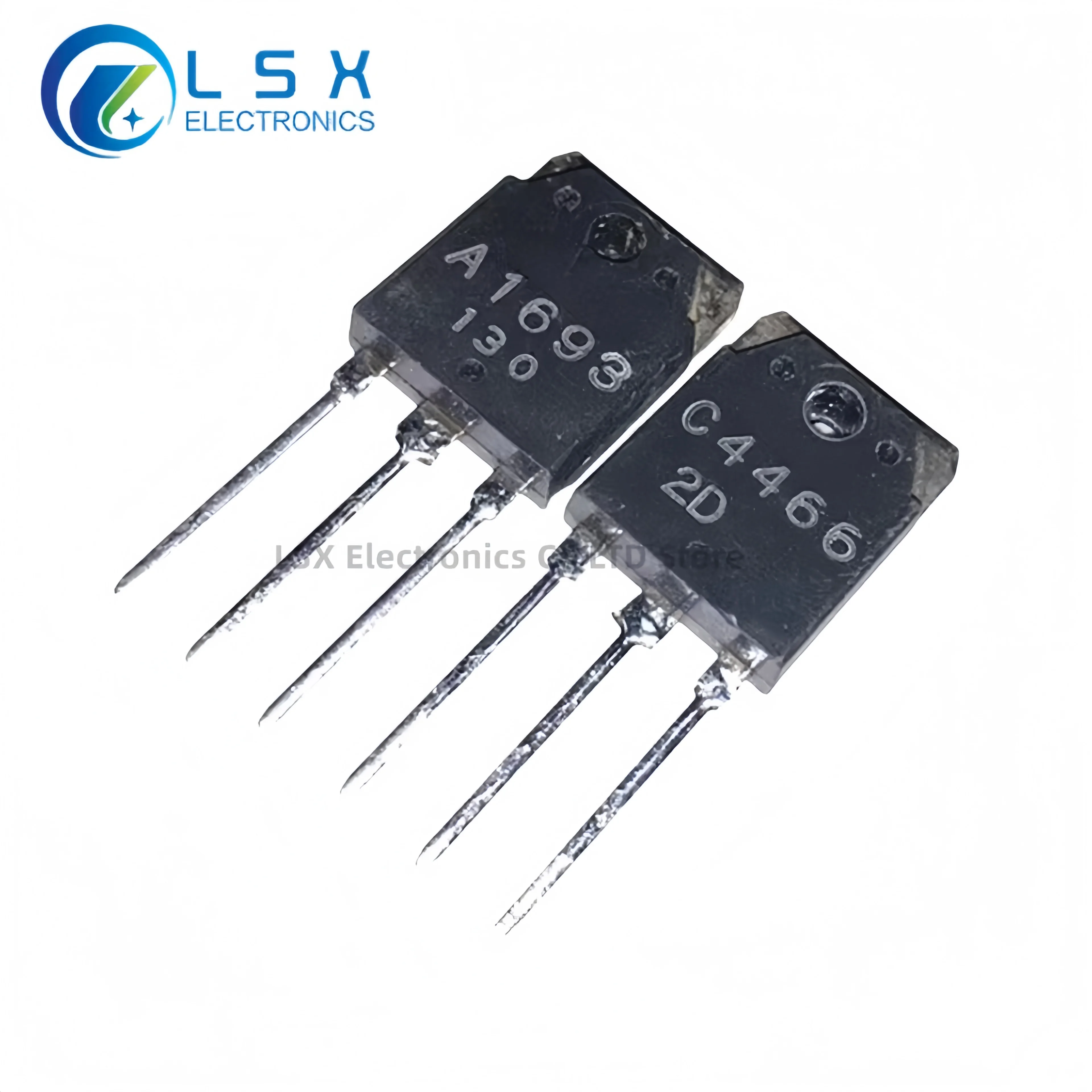 New Original 5Pairs(10PCS) 2SA1693 A1693 + 2SC4466 C4466 TO-3P Silicon PNP + NPN Epitaxial Planar Transistor