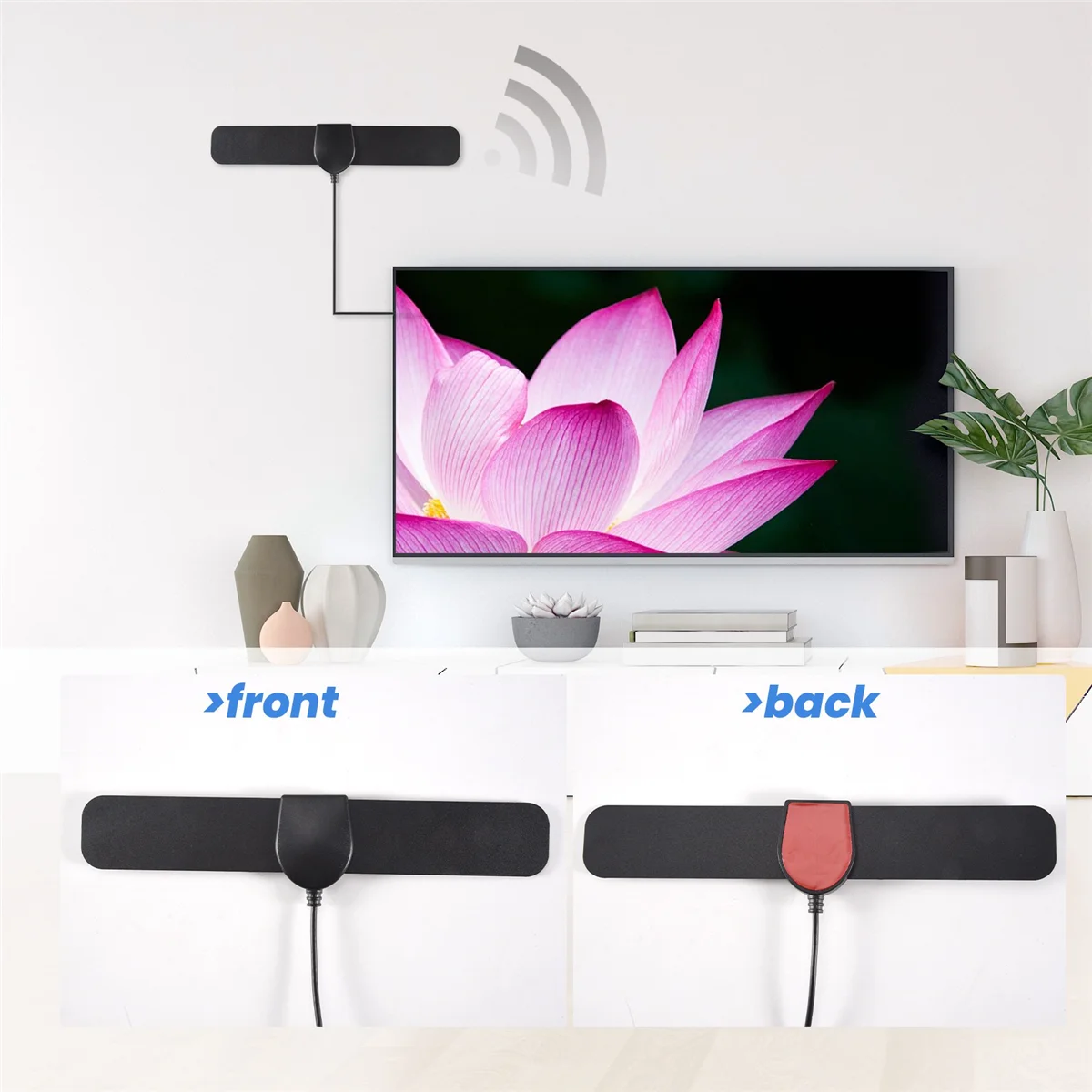 300 Mijl Bereik Antenne Tv Digitale Hd Skywire 4K Antena Digitale Indoor Hdtv 1080P