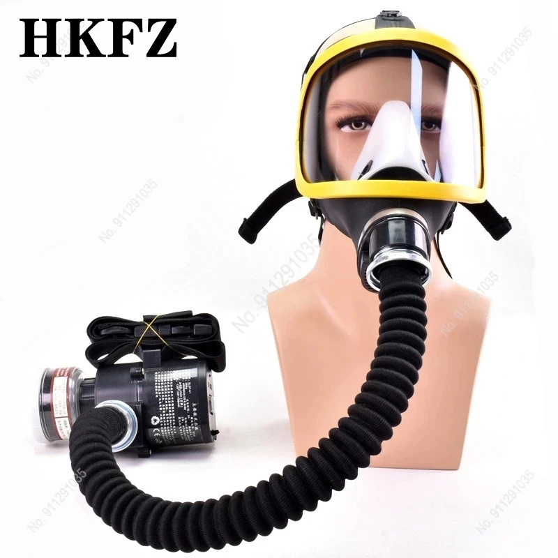 Beschermende Elektrische Constante Flow Geleverd Air Systeem Gasmasker Masker Werkplek Veiligheid Leveranties Volledige Gezicht Gasmasker Masker