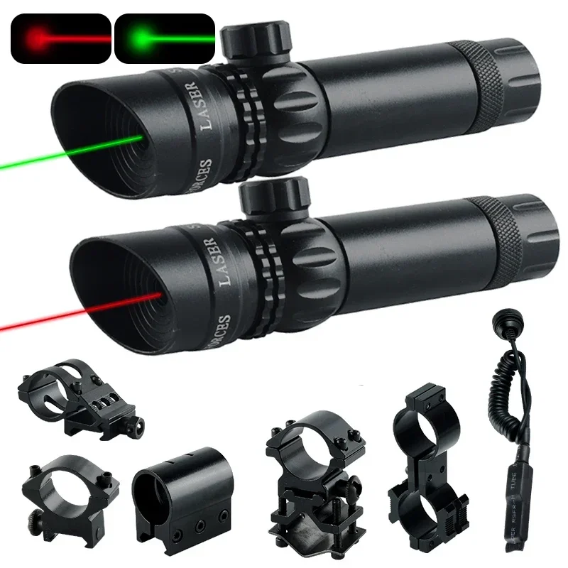 1A%Oblique Laser Sight Tactical Red Dot Laser Sight Powerful Outdoor Hunting Accsesories Long Distance Hunting Laser Calibrator