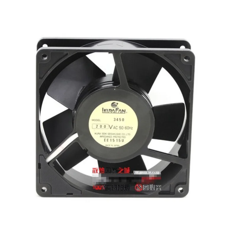 

C 1pcs for IKURA TYP 3450 200V 12738 25W all metal high temperature cabinet fan