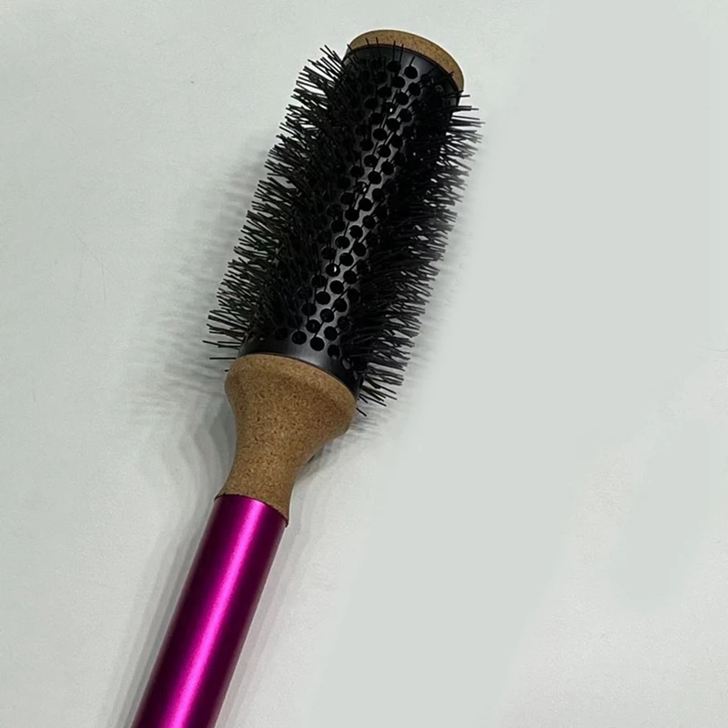 For Dyson Round Comb Hair Styling Hair Brush Comb Curly Hair Round Barrel Hair Comb Salon Styling Tool Metal Handle