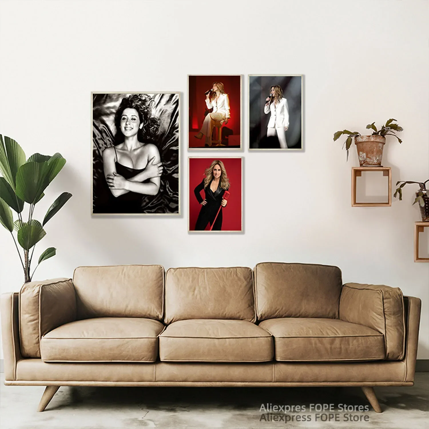 ملصقات ومطبوعات قماشية للديكور المنزلي ، فن جداري ، لوحات ، مغني ، مغني ، موسيقى ، نجمة ، مشاهير ، لارا