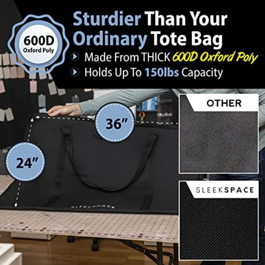 Elegante estuche de cartera de arte espacial: cartera profesional suave con múltiples asas para almacenamiento seguro de obras de arte y presentación ideales