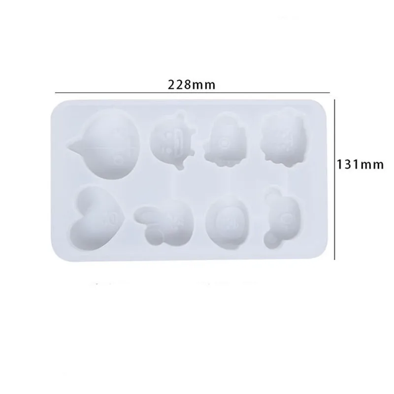 6 Cells Animal Shape Silicone Candle Mould Chocolate Pastry Cake Decorating Tool Scented Candle Mould Candle Making Supplies