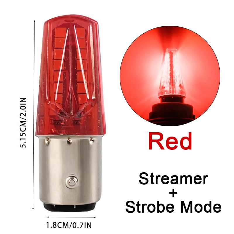 

50PCS 1157 LED Flashing Brake Light Motorcycle Strobe Warning Taillights High Light DRL Reverse Parking Signal Lamp