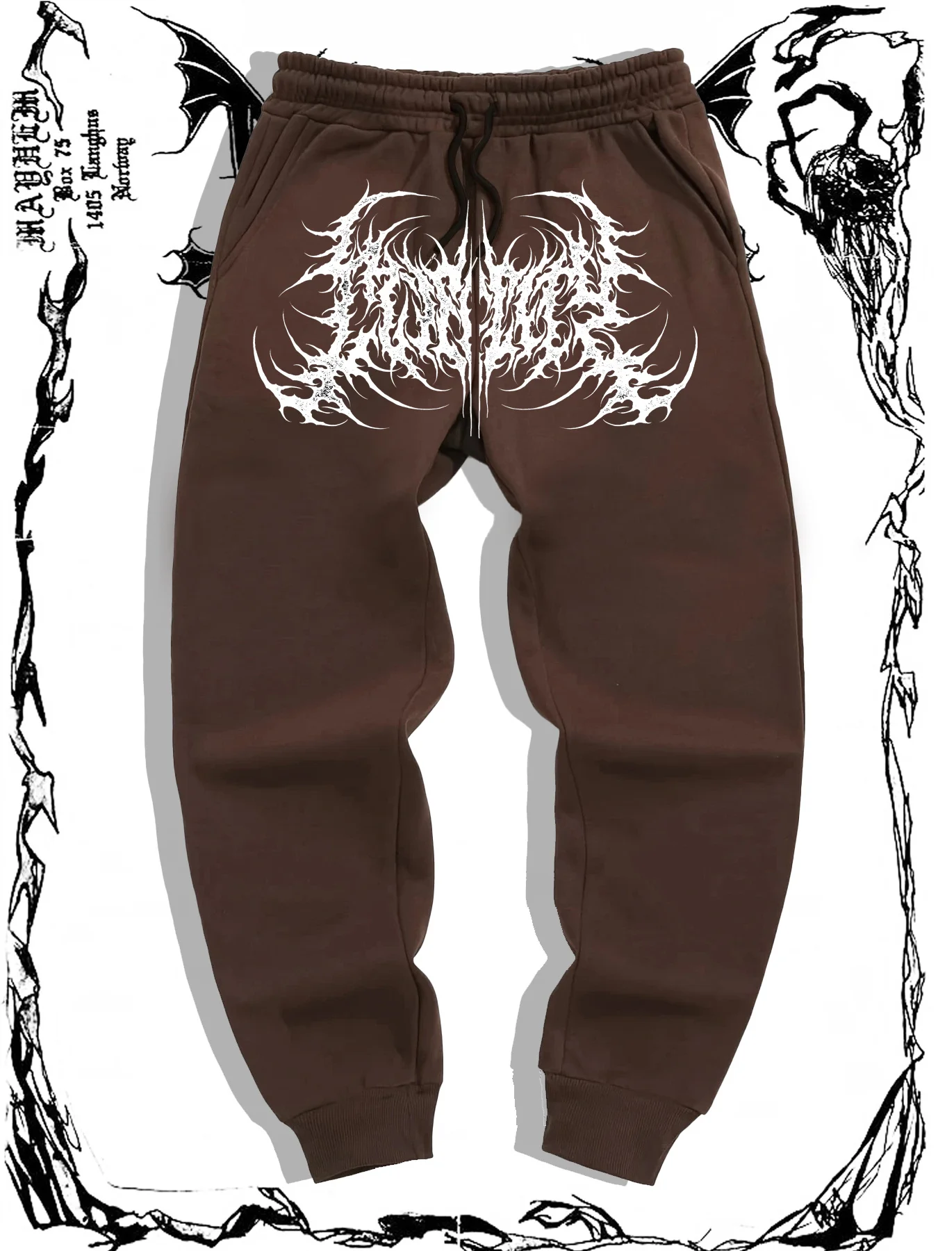 แฟชั่นและ Casual Gothic พิมพ์กางเกงวิ่งสําหรับชายฟิตเนสกางเกงยิมแน่นกางเกงกีฬากลางแจ้งกางเกงวิ่ง S-3XL