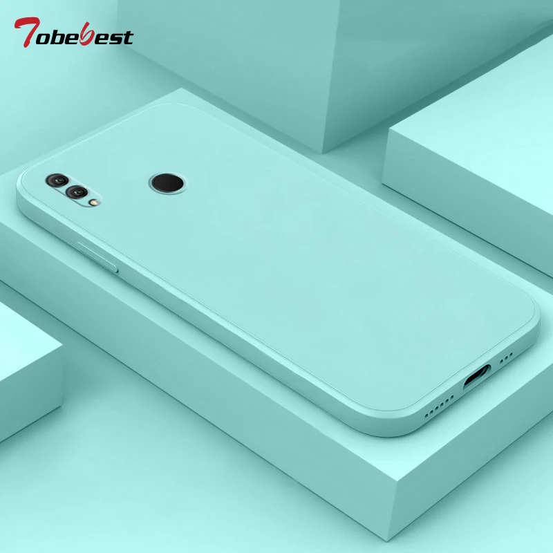 Custodia per telefono in silicone con cornice quadrata alla moda per Huawei Honor Note 10 Coque Cover posteriore morbida opaca