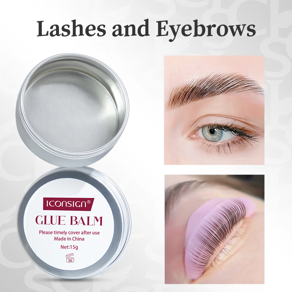 ICONSIGN Lash Lift กาวบาล์ม 15g Eyelash Lifting กาวเจลความหนืดที่แข็งแกร่ง Quick Drying Lash Lift กาว Brow เคลือบ