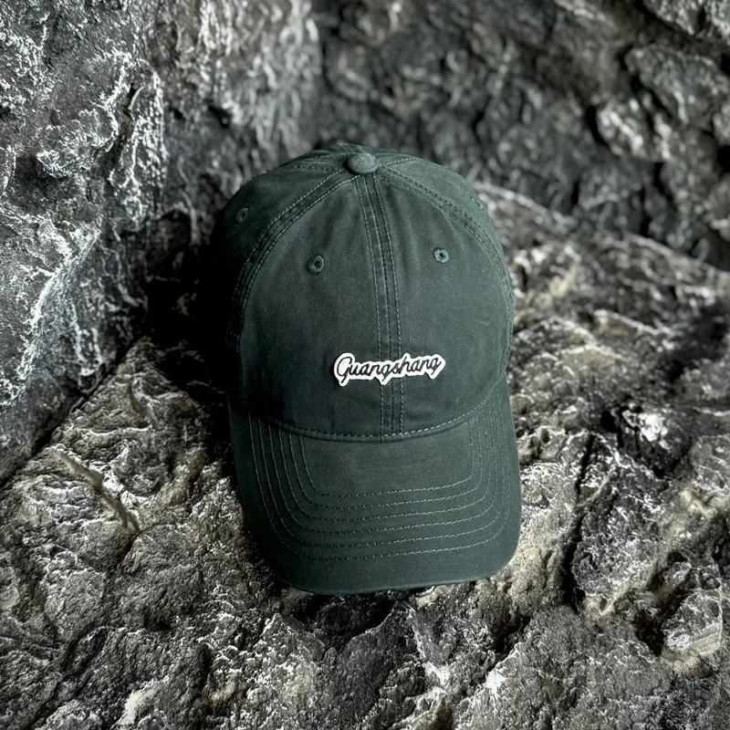 Spring Summer 2025 Embroidered Letter Sticker Big Head Circumference Baseball Cap Adjustable Enlarged Widen Unisex Cap