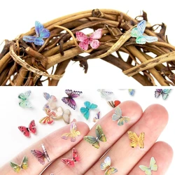 Tiny Miniature Butterflies Fairy Garden Accessories Mini Resin Figurines Micro Landscape Dollhouse DIY Crafts Decor 3D Nail Tile