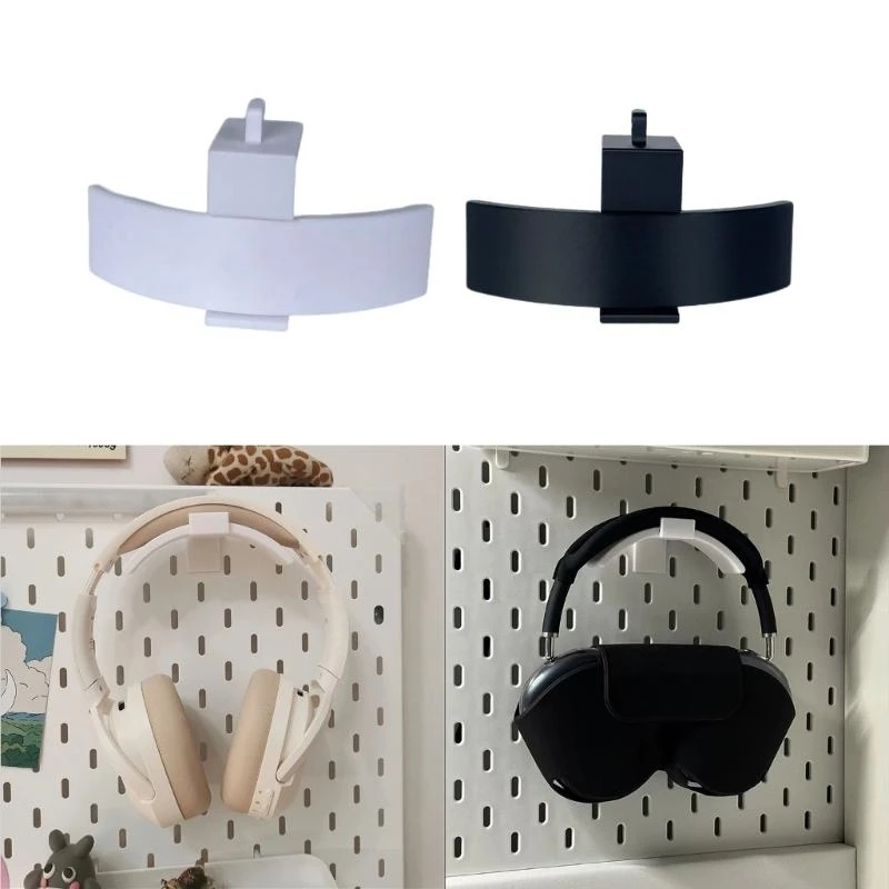 Penjual Terbaik Dinding Mount Headphone Stand Plastik Universal Bawah Meja Rak Rak Headset