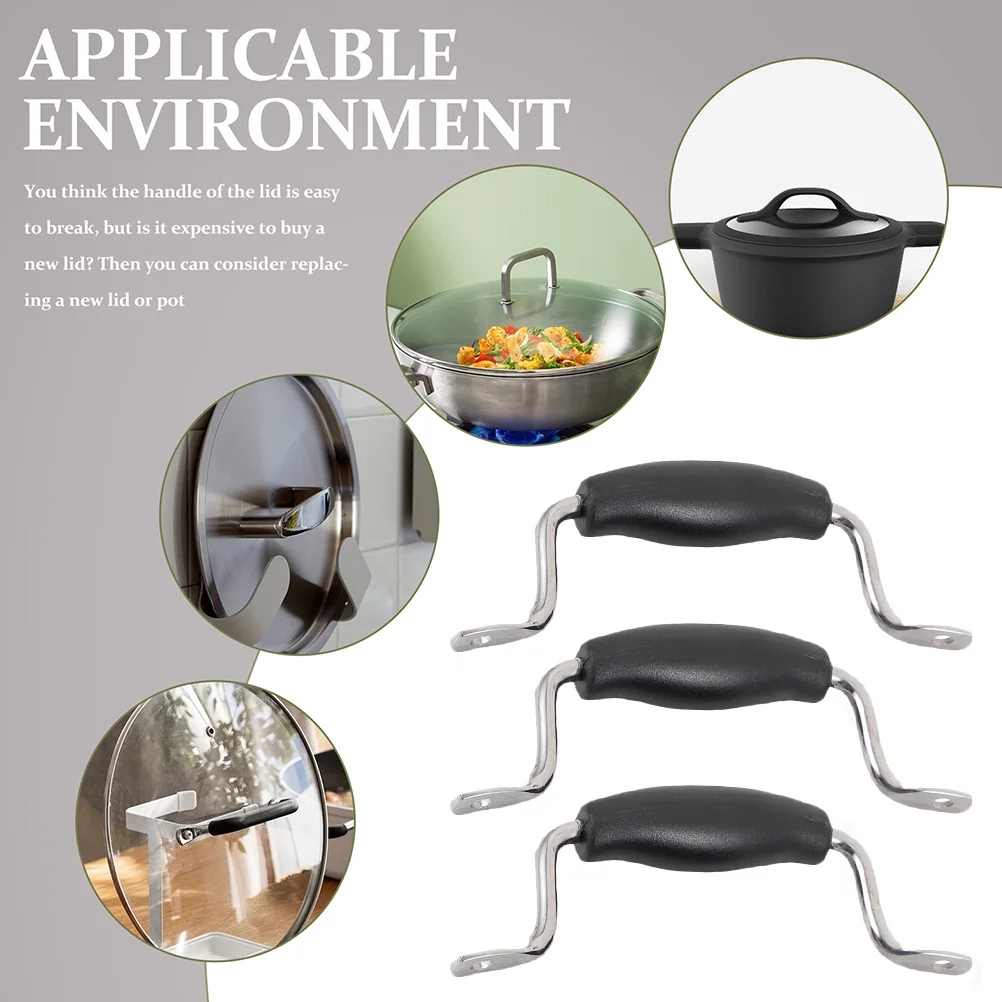 

1Set Pot Lid Handle Grips Proper Size Comfortable Holding Pot Cover Accessory Long Serving Life Kitchen Pan Cover Grip