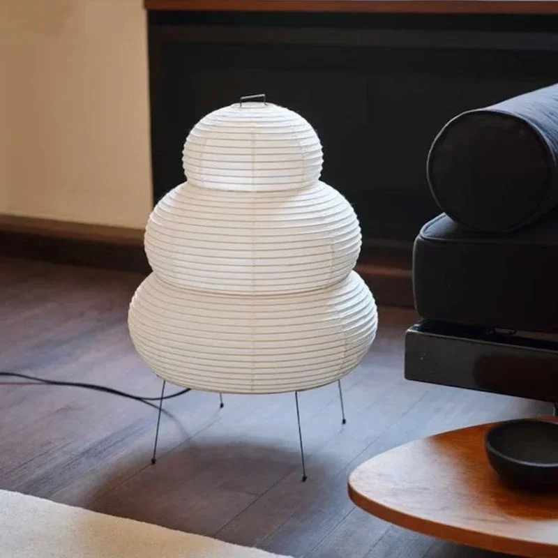 Candeeiro de Mesa Akari Noguchi Design Japonês em Papel de Arroz — foto 3