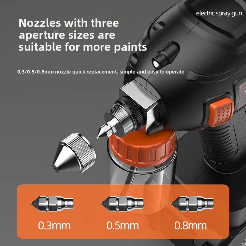 Lithium-ion handheld model airbrush gun small new electric spray paint gun for car furniture paint repair, small spray paint pen