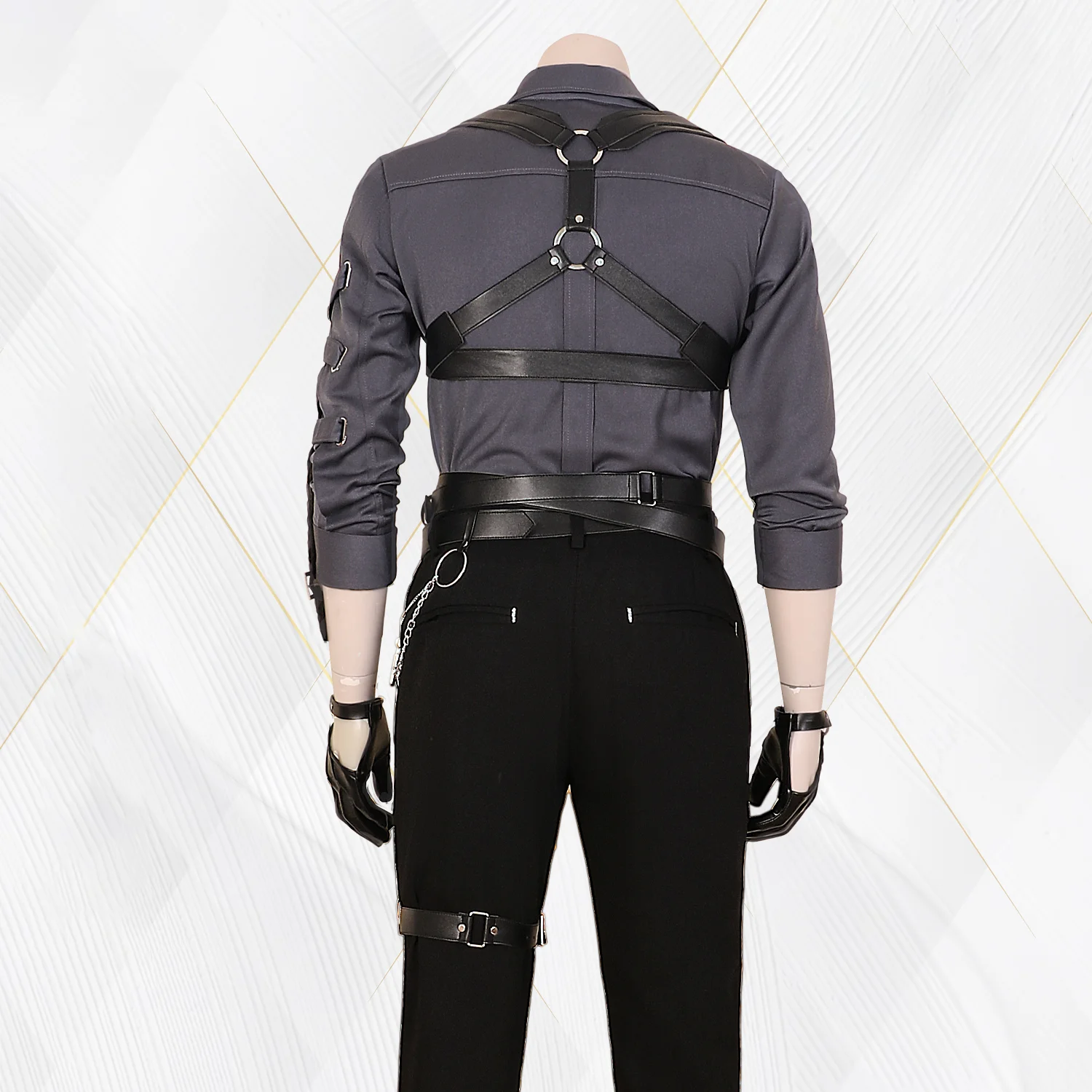 Juego Love And Deepspace Cosplay disfraz correas trajes adultos hombres abrigo uniforme Top pantalones conjunto completo accesorios traje trajes