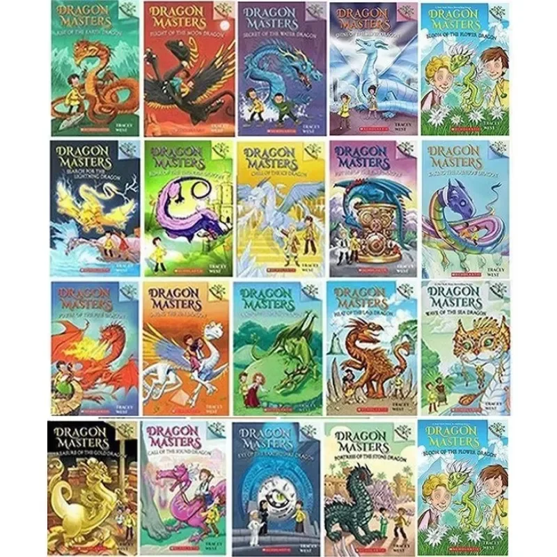 

20 Pcs/Set Dragon Masters Children Books Kids English Reading Story Book Chapter Book Novels for 5-12 Years English Books Livros