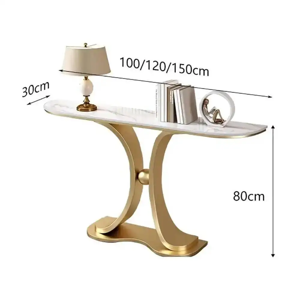 

Nordic Hallway Midcentry Console Luxury Table Lobby Marble Console Table Modern Metal Consolle Ingresso Living Room Furniture