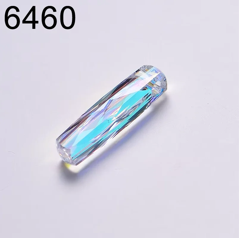 (1 piece) 6460 Column Pendant Rhinestone Beads for DIY Jewelry Making Original from Austria