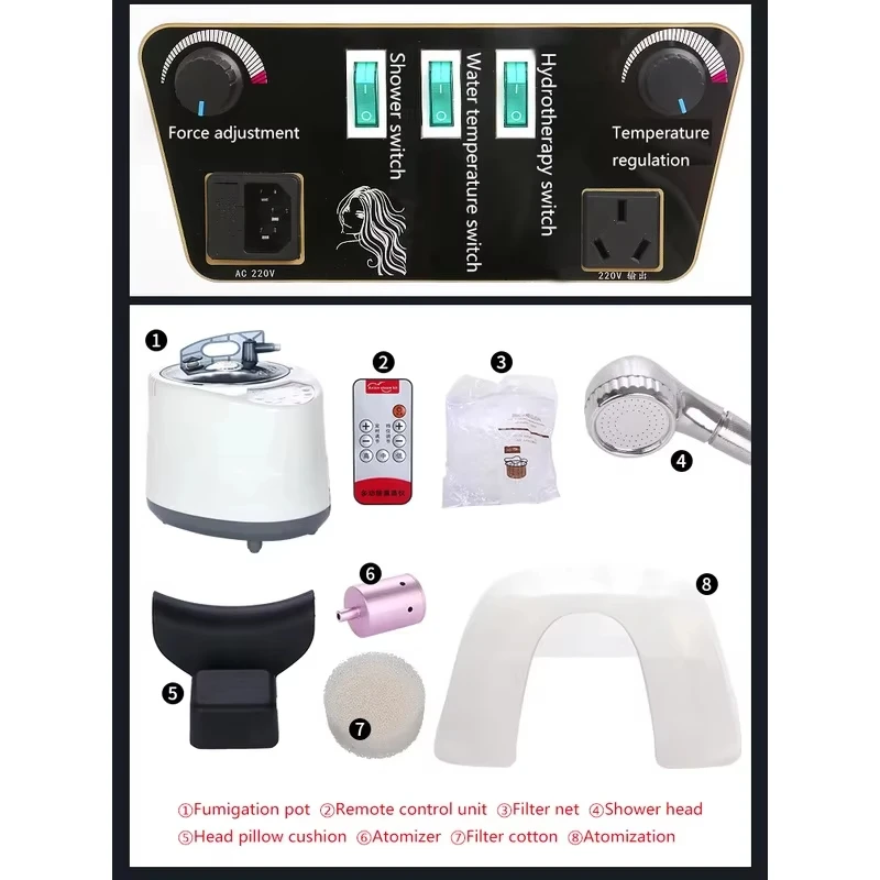 탱크가 있는 헤드 스파 장치, 11휴대용 샴푸 의자 세면대, 휴대용 헤어 샴푸 세면대