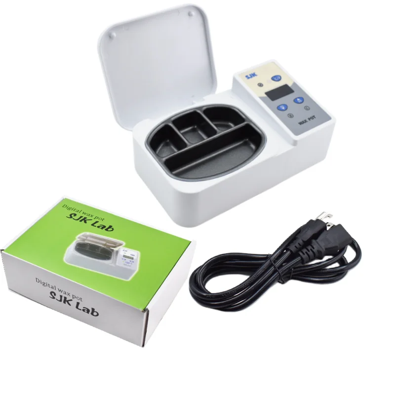 

SJK Стоматологическое лабораторное оборудование, нагреватель для тонирования парафинового воска, 4-луночный, 120 Вт, плавка воска, горшок для стоматологического занурения воска