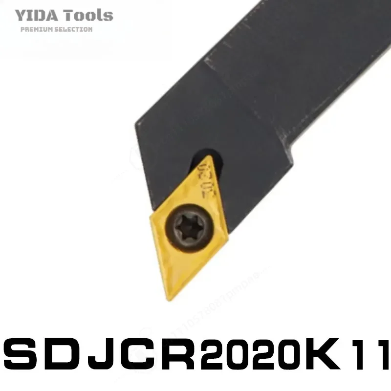1PC SDJCR SDJCL Lathe Bar Turning Holder SDJCR2020K11 SDJCL2020K11 External Turning Tool CNC Cutting Tool Cutter Bar