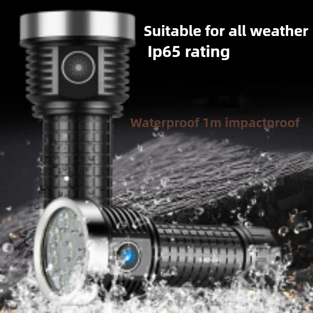 Haikelite Hacker HK04 مصباح يدوي 15000 لومينز ضوء قوي مصباح يدوي طويل المدى 750 متر مصباح يدوي صغير #2