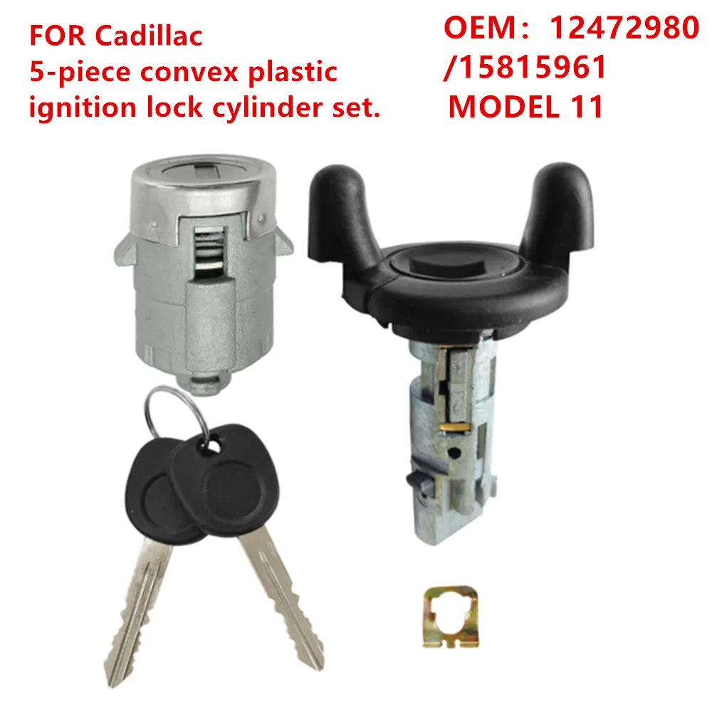 10-14 FOR Cadillac - Premium Convex Plastic Lock Sets. Choose from 3/5/7-piece ignition lock cylinder sets or 2/4 keys for lock