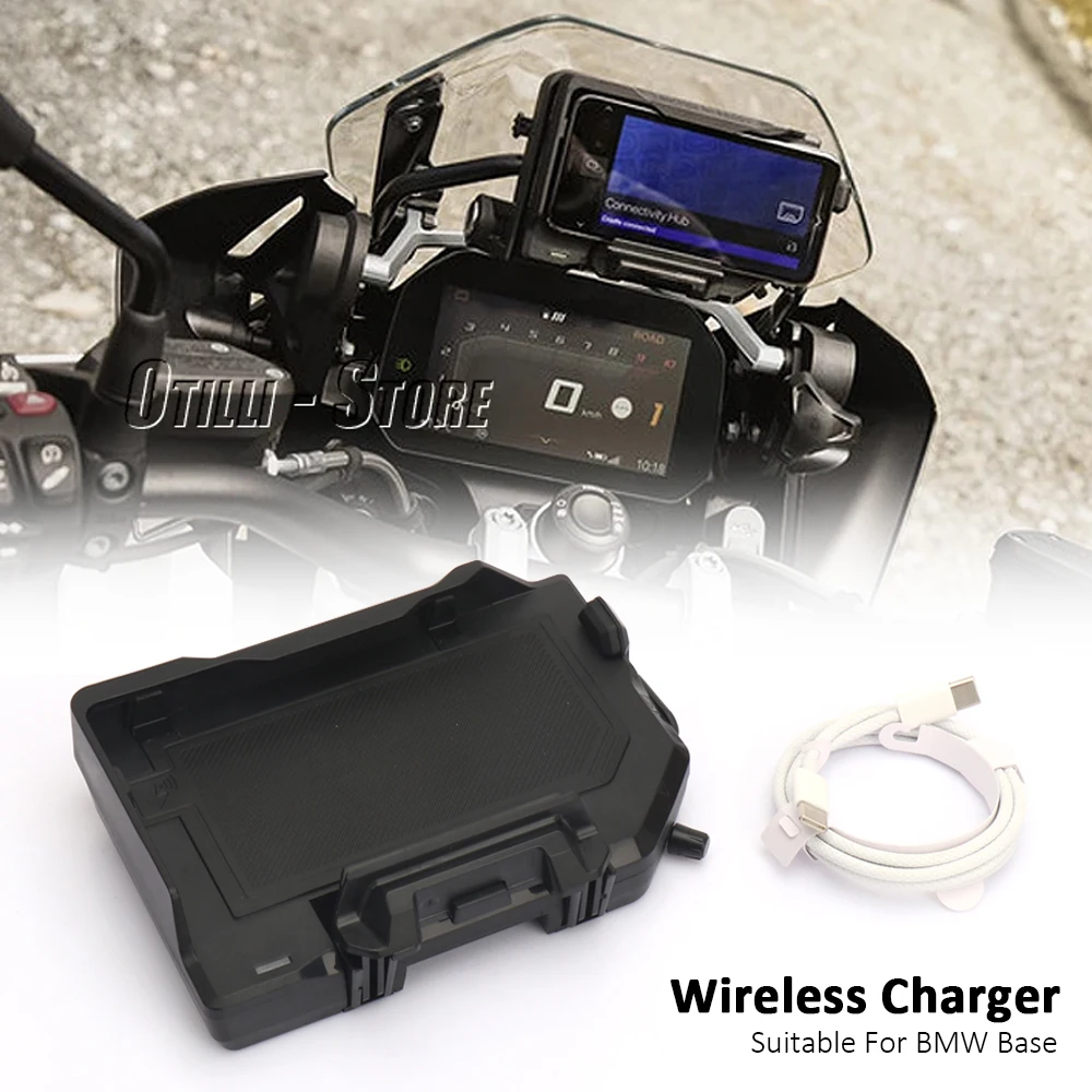 For BMW R1250GS ADV R1200GS ADV Navigation Bracket R 1250 GS R1250 GS Wireless Phone Charge Mobile Motorcycle Wireless Charging