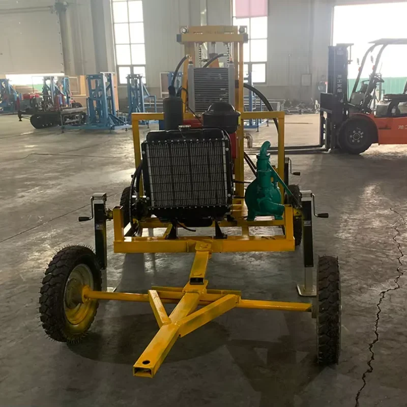 Good Quality 150/200/300/400m Water Well Drilling Rig Hydraulic 60HP Drilling Machinery Diesel Drill Machines