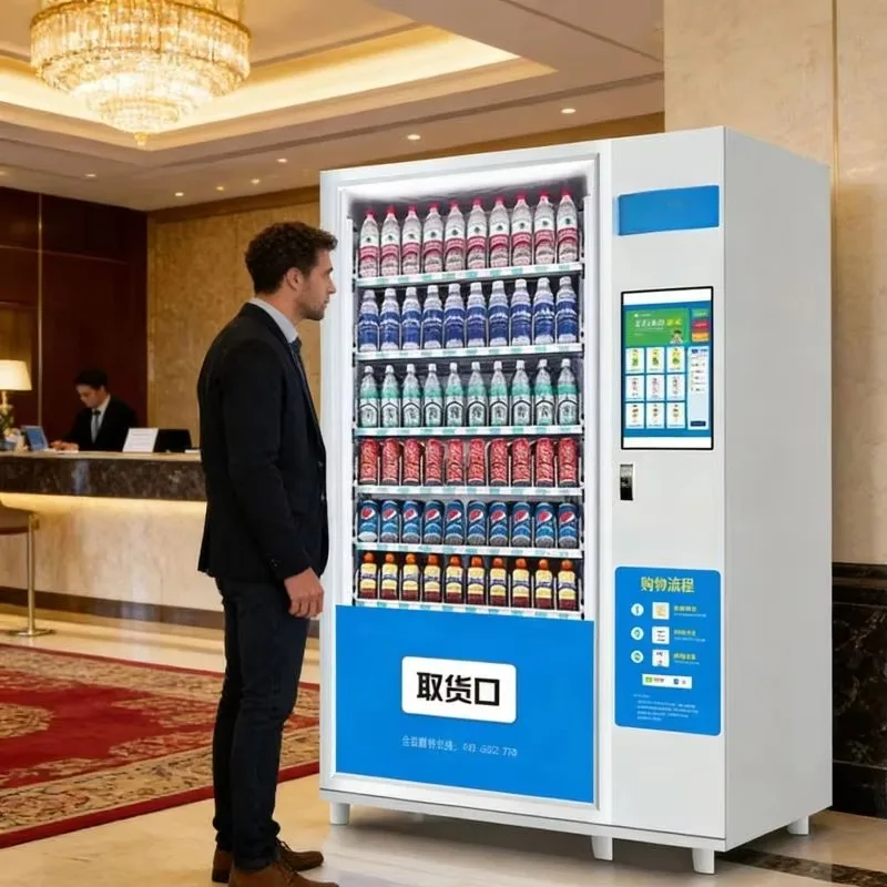 Commercial Vending Machine Smart Snack Beverage Retail Automation System Cashless Payment Solution