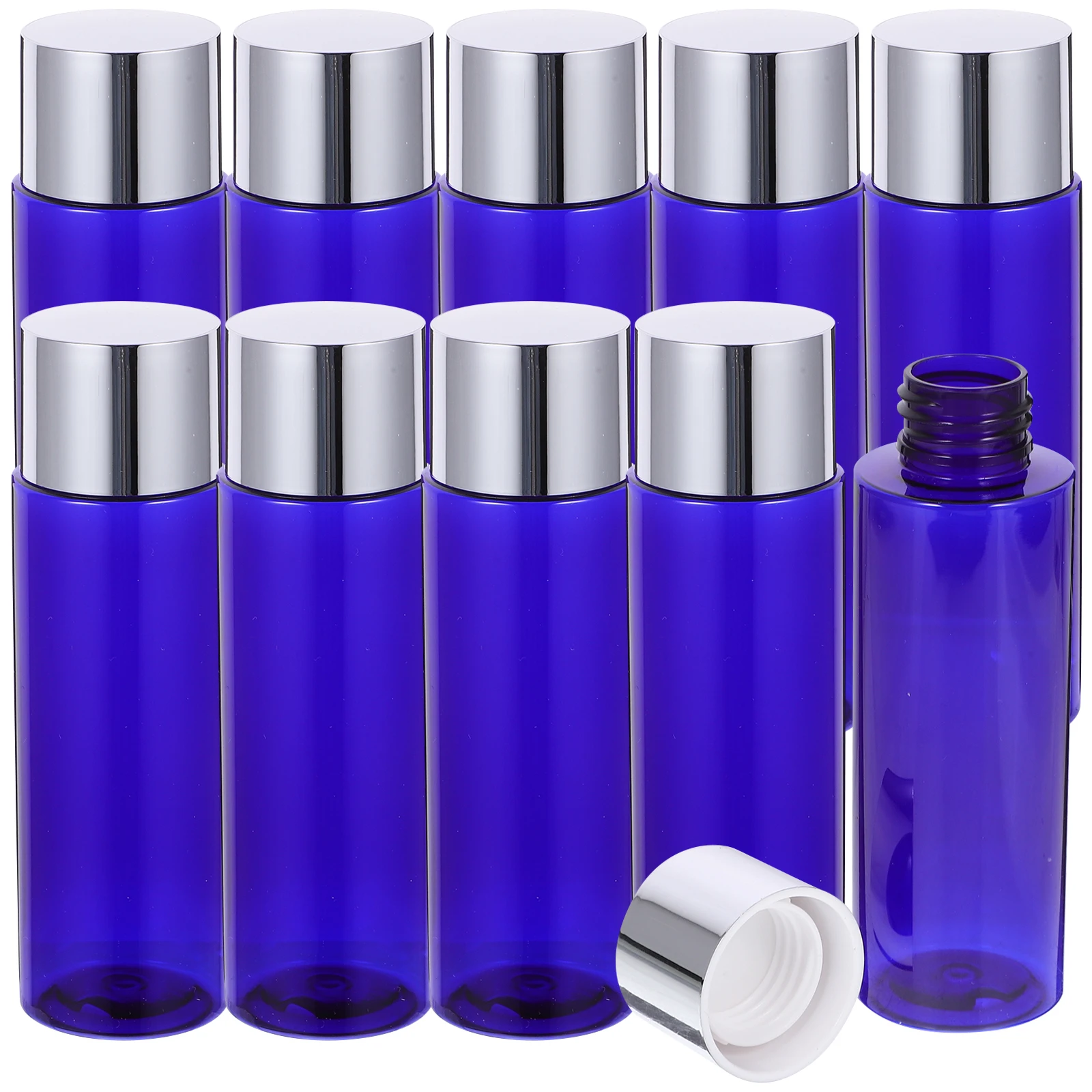 

10pcs PET Containers Refillable Toner Gel Bottles Lightweight Portable Travel Makeup Sub Emulsion Sample Lotion Squeeze