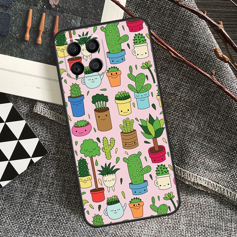 Cactus Succulent Case For Honor 90 70 50 Lite Magic 5 Magic 6 Pro X6 X7 X8 X9 X6a X7a X8a X9a X8b X9b Cover