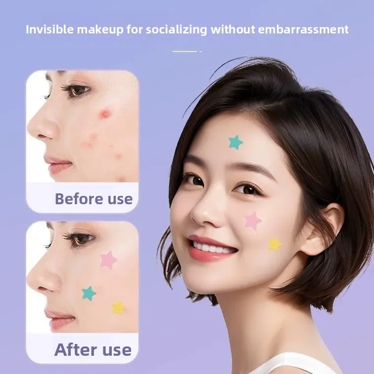 New cartoon star acne sticker, repair and anti-inflammatory acne marks, remove bean sticker, invisible acne purification and pus