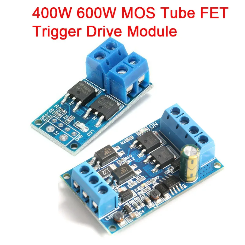 1-10Pcs 10A 600W 15A 400W MOS Tube FET Trigger Drive Module DC 4V-60V 5V-36V PWM Regulator High/Low Level Trigger Switch Motor