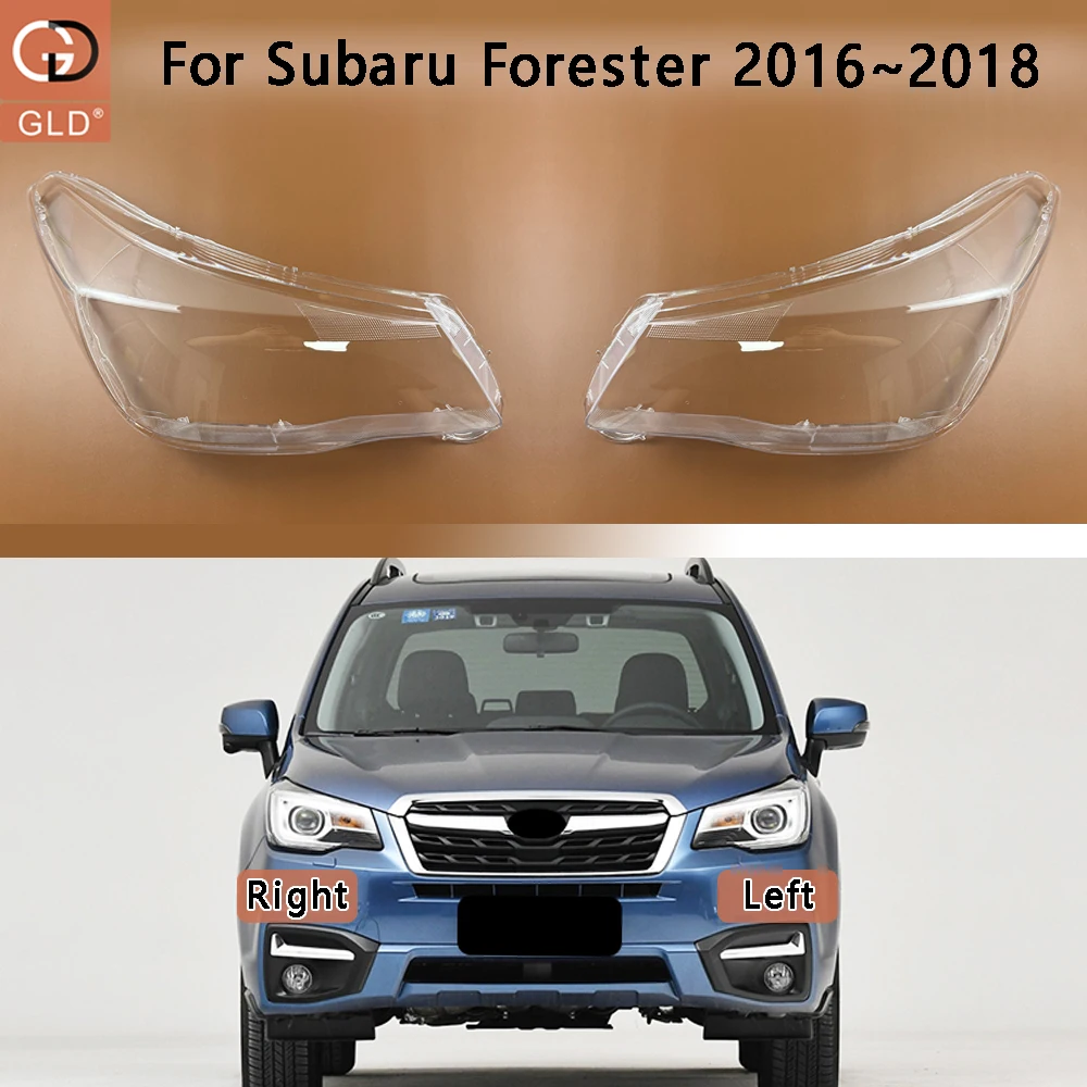 For Subaru Forester 2016 2017 2018 Headlamp Cover Transparent Lamp Shade Headlight Shell Plexiglass Replace Original Lampshade