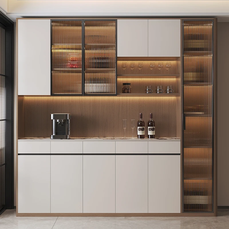China Cabinets For Living Room Coffe Bar Outside Cocktail Bar Station Alcohol Accessories Home Furniture All Items Glass Wheel