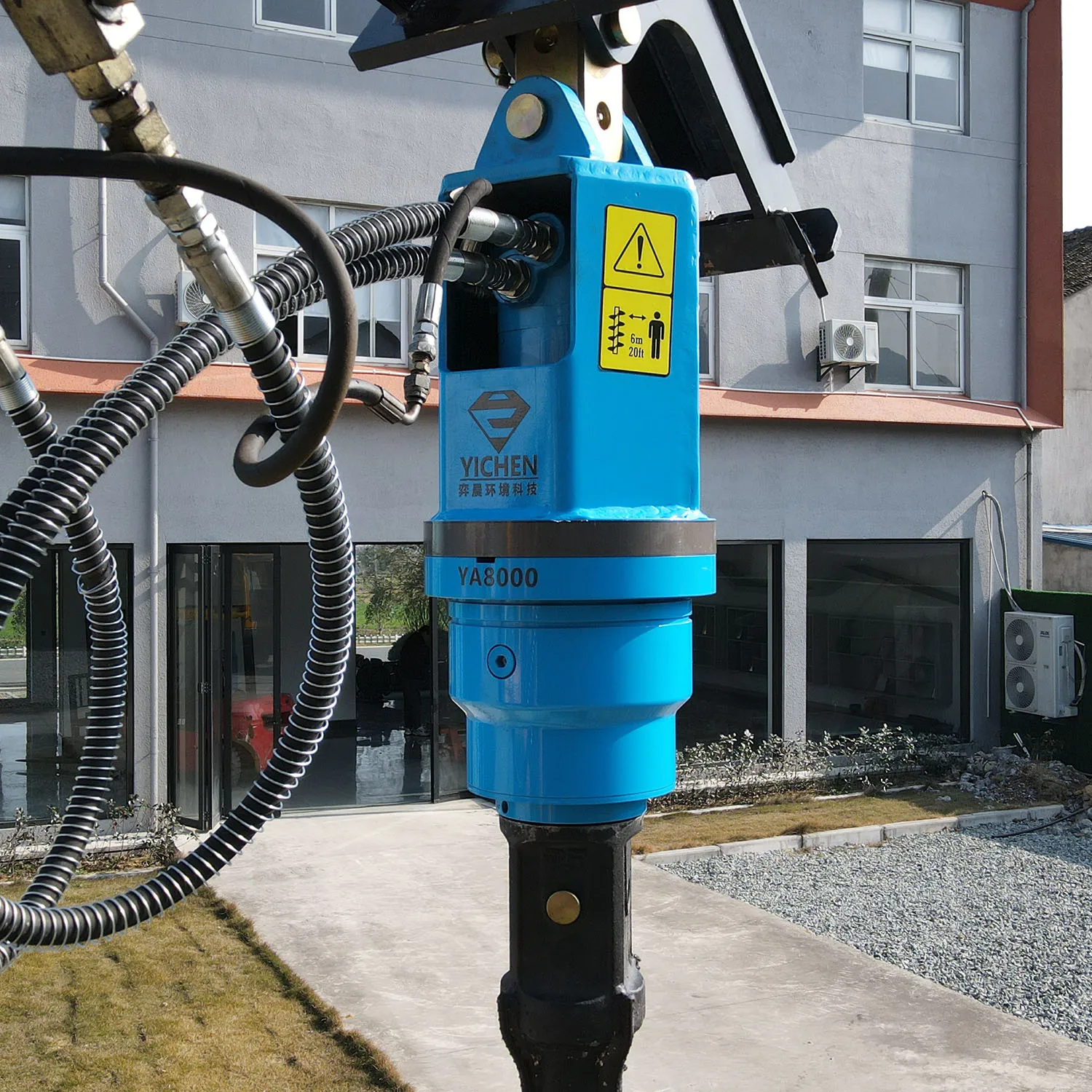 

Износостойкая спиральная буровая установка для забивки свай и бурения, для навесного оборудования