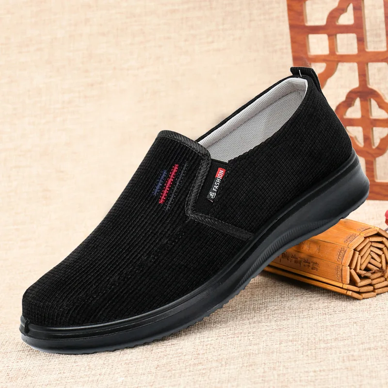 

Old Beijing Cloth Shoes Soft-soled Casual Shoes Elderly People Lightweight Comfortable Loafers Anti-slip Wear-resistant Shoes