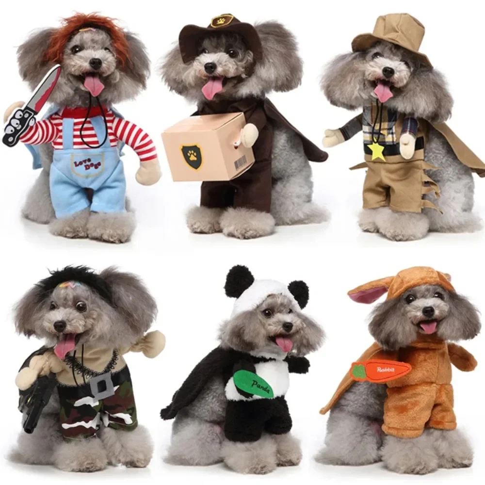 Cosplay Dog Clothes Dogs Cosplay Costume Halloween Outfits Pet Clothing Set Pet Festival Party Novelty Clothing for Small Dogs