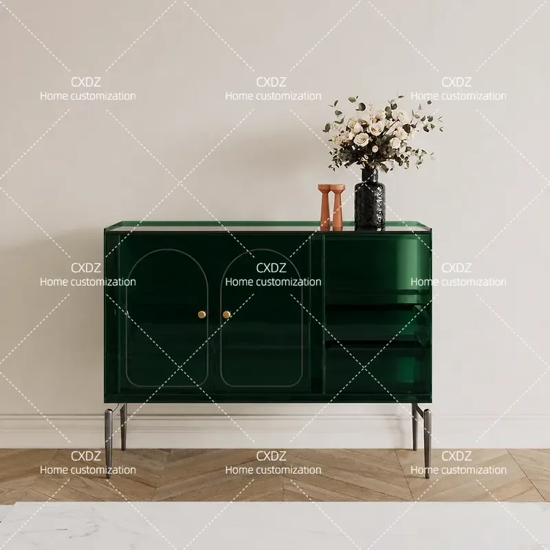 Modern Simple Side Cabinet Living Room Entrance Wall Mounted Tea Storage Acrylic Luxury Wine Rack Household Organizer Locker