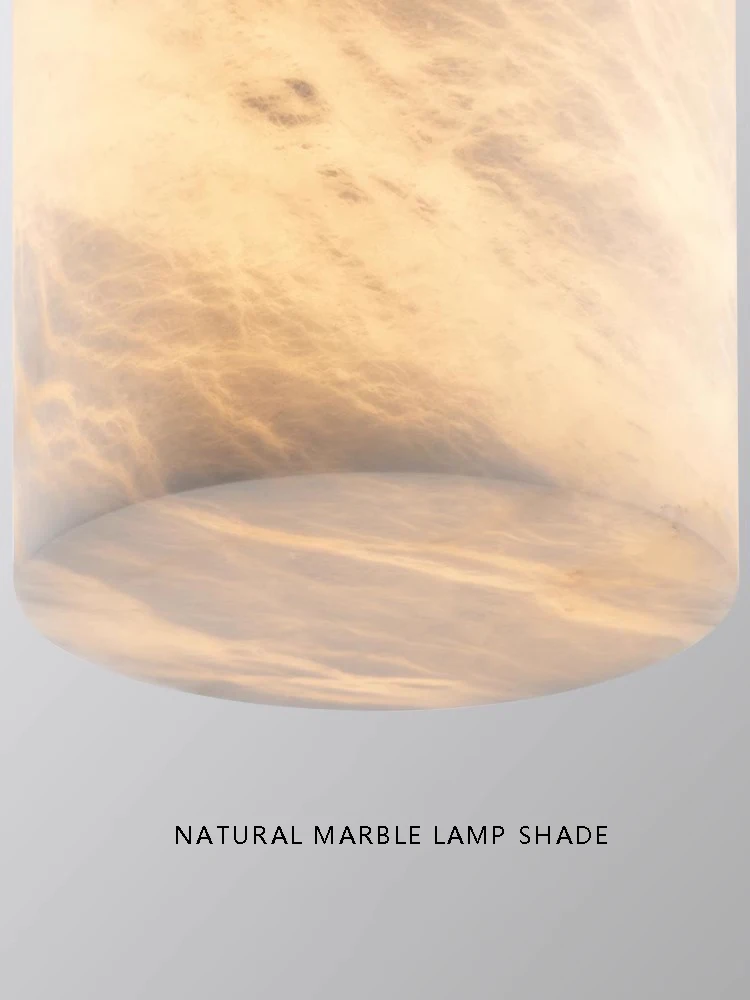2025 New Design Modern Decoracion Hogar Small Marble Ceiling Lamp Led Spanish Marble Lustres For Bedroom Hallway