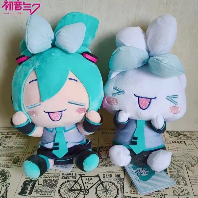 In Stock Sega Hatsune Miku Cinnamoroll Genuine Plush Doll 25cm Cartoon Cute Anime Figure Doll Collectible Toys Birthday Gifts