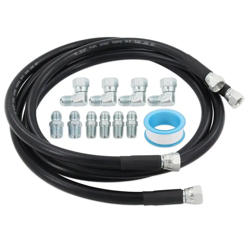 For Chevy Ford Mopar GMC Cadillac Replacement 6AN Transmission Cooler Hose Fitting Kit For TH350/700R4/TH400