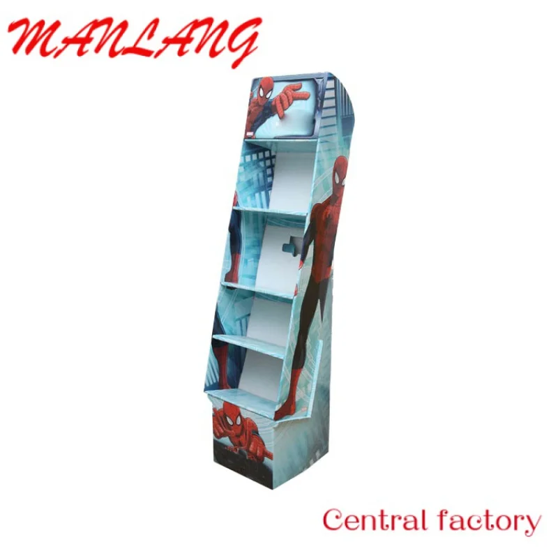 CustomCustomized Color retail Printed Cardboard Book Paper Display Stands Racks