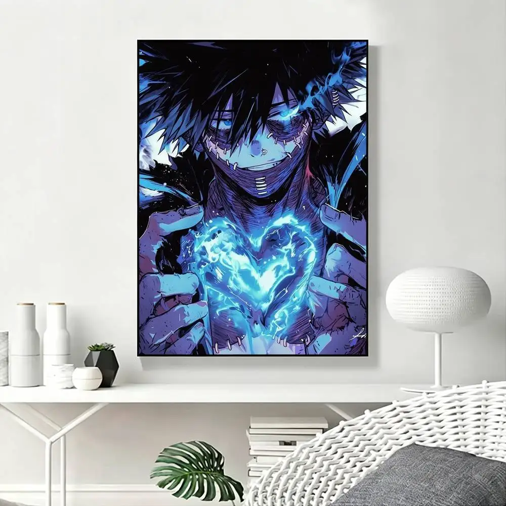 T-Toya Todoroki M-My Hero Academia D-Dabi Poster High Quality Dorm Living Room Aesthetic Wall Decoration Painting Stickers Gift